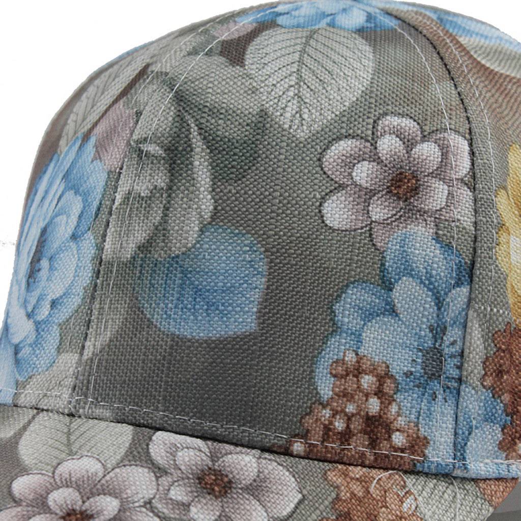 Fashion Women Floral Baseball Hat Caps Summer Spring Cotton - Trendy Hati