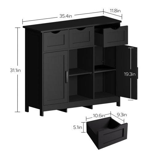 Storage Cabinets,Wooden Floor Cabinet,with Drawers And Shelves Storage Cabinets,Accent Cabinet For Living Room,Bedroom,Bathroom Furniture Home Decor - Trendy Hati