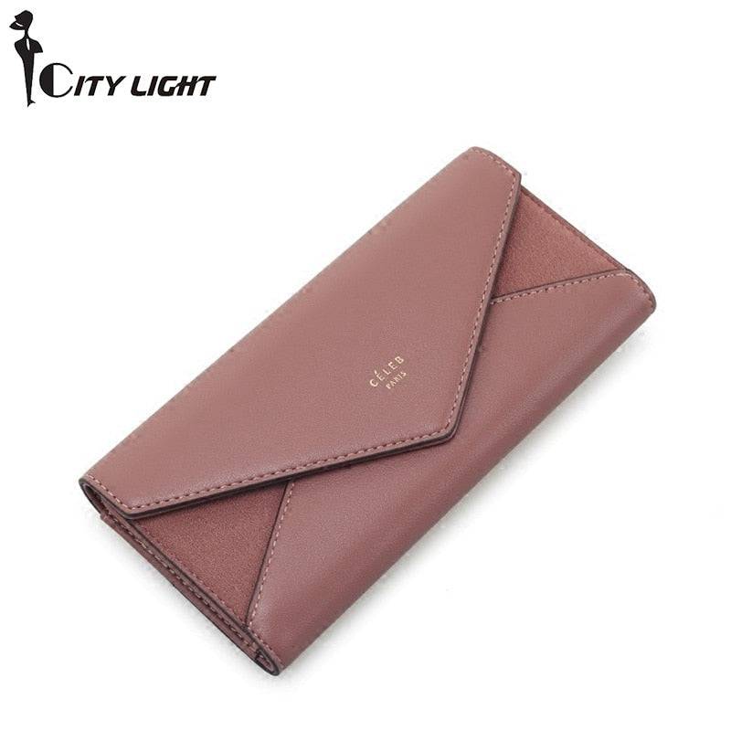 Style Envelope Designer Clutch Wallets For Women Hasp Pocket To Coin Card Holder Female Purses Long Wallet Ladies - Trendy Hati