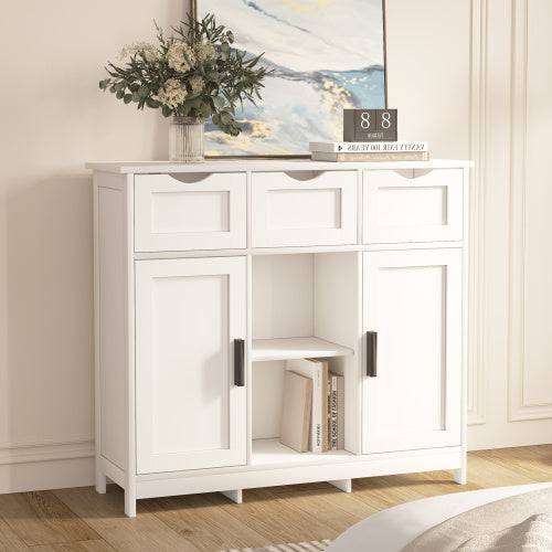 Storage Cabinets,Wooden Floor Cabinet,with Drawers And Shelves Storage Cabinets,Accent Cabinet For Living Room,Bedroom,Bathroom Furniture Home Decor - Trendy Hati