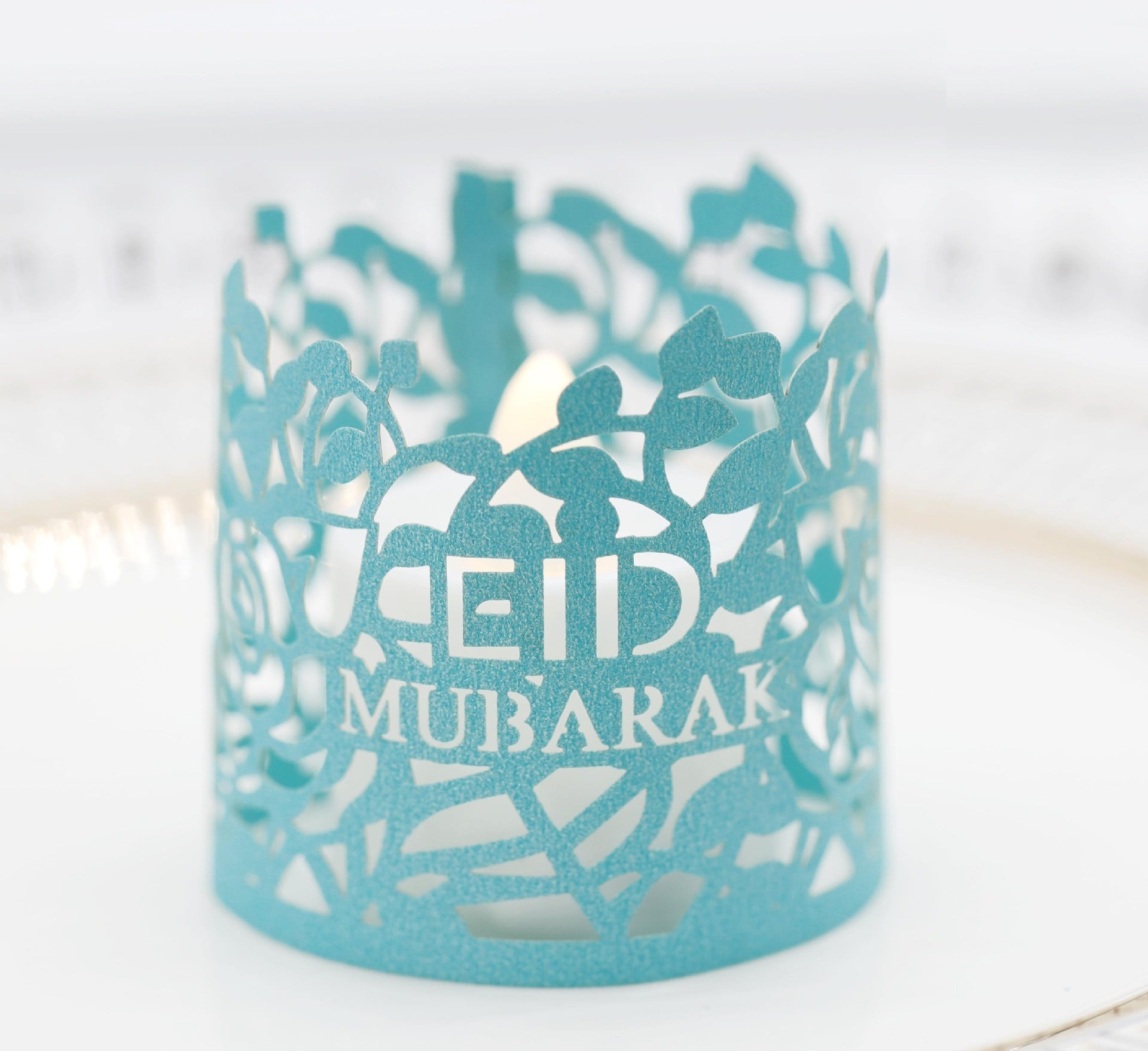 Ramadan Electronic Candle Lampshade Laser Cutout MOQ200