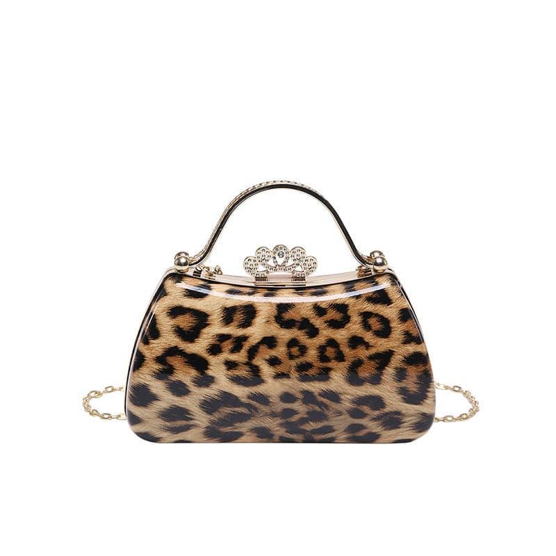 Leopard Print Fashion Retro Crossbody Bag For Women - Trendy Hati