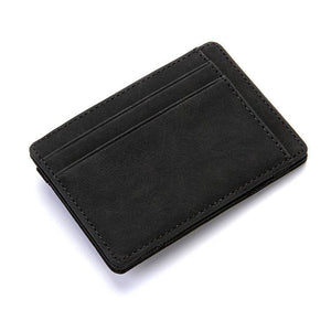 PU Creative Magic Wallet Flip Card Holder Men's Lady's Wallet Zipper Coin Purse Short - Trendy Hati