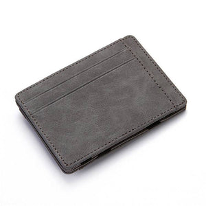 PU Creative Magic Wallet Flip Card Holder Men's Lady's Wallet Zipper Coin Purse Short - Trendy Hati