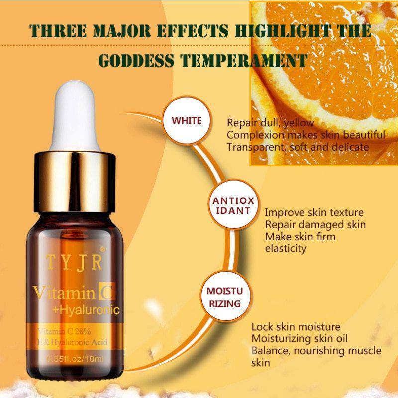 Vitamin C Serum VC Removing Dark Spots Freckle Speckle Fade Ageless Skin Care Whitening Face Anti Winkles Essence Beauty - Trendy Hati