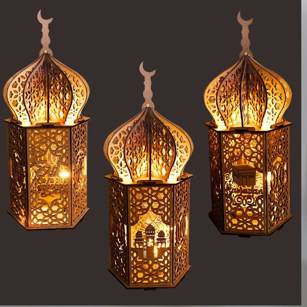 Ramadan Festival Decorative Wooden Crafts Ornaments