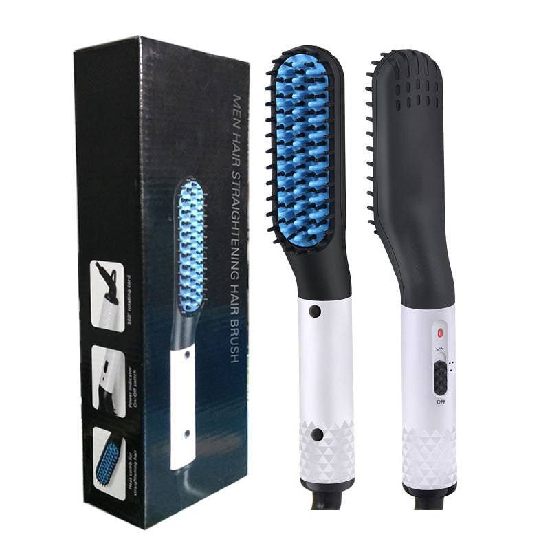 Multifunctional Hair Straightener Hair Comb Brush Men Beard Straightener Straightening - Trendy Hati