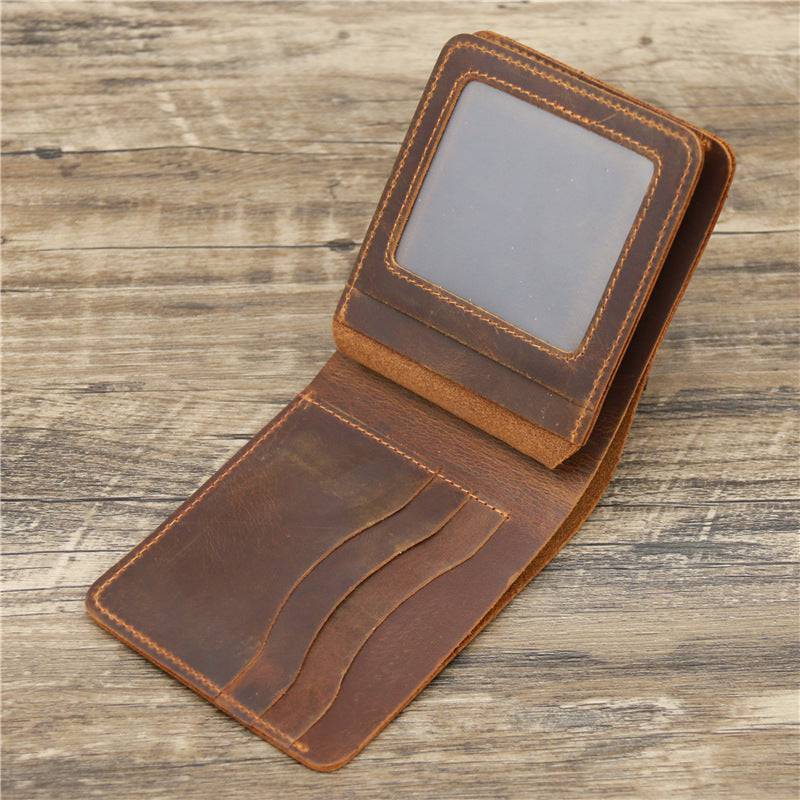 Men's Card Holder Genuine Leather Wallet - Trendy Hati