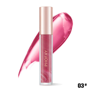 PHOFAY Rose Blooming Hydrating Lip Gloss - Trendy Hati