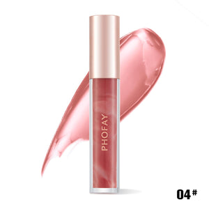 PHOFAY Rose Blooming Hydrating Lip Gloss - Trendy Hati