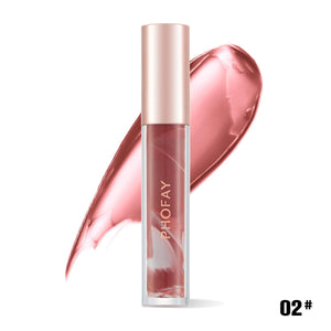 PHOFAY Rose Blooming Hydrating Lip Gloss - Trendy Hati