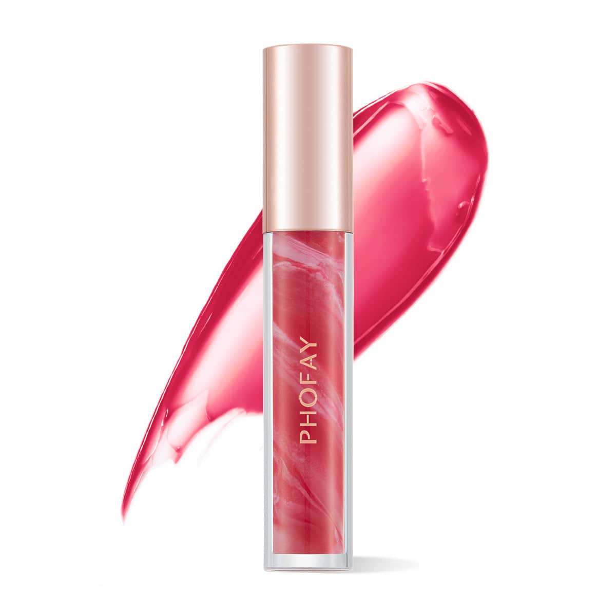 PHOFAY Rose Blooming Hydrating Lip Gloss - Trendy Hati