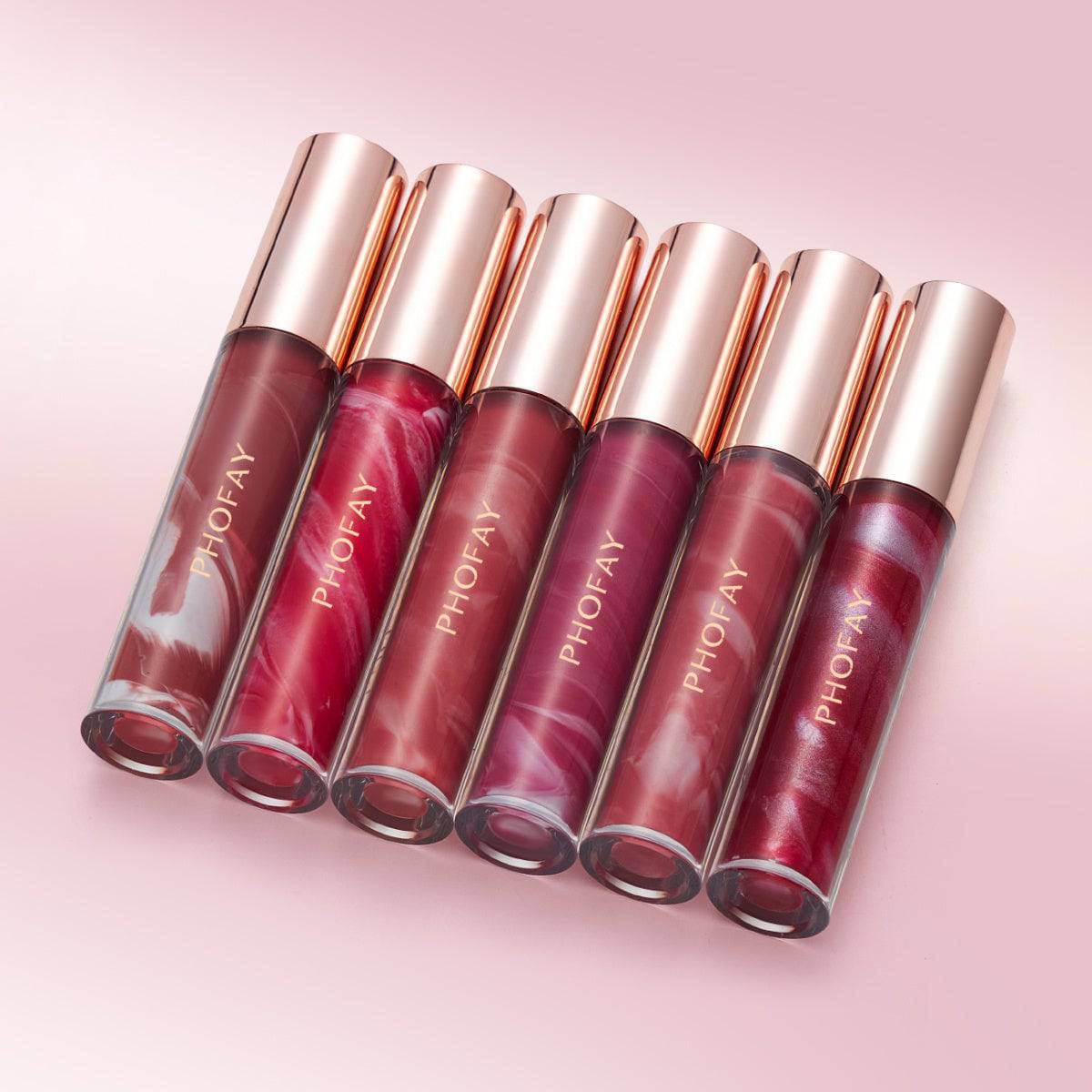 PHOFAY Rose Blooming Hydrating Lip Gloss - Trendy Hati