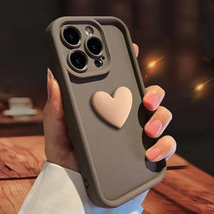 3D Love Suitable for Apple 15 Phone Protective Case Skin friendly Matte iPhone 14 ProMax Lens All Inclusive 16 - Trendy Hati