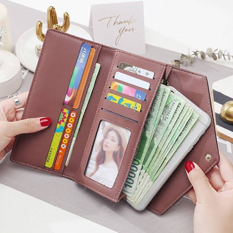 Style Envelope Designer Clutch Wallets For Women Hasp Pocket To Coin Card Holder Female Purses Long Wallet Ladies - Trendy Hati