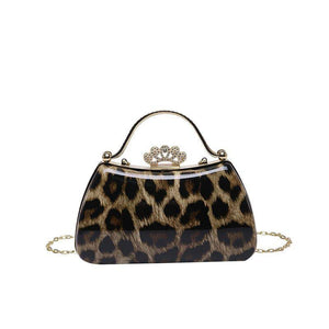 Leopard Print Fashion Retro Crossbody Bag For Women - Trendy Hati