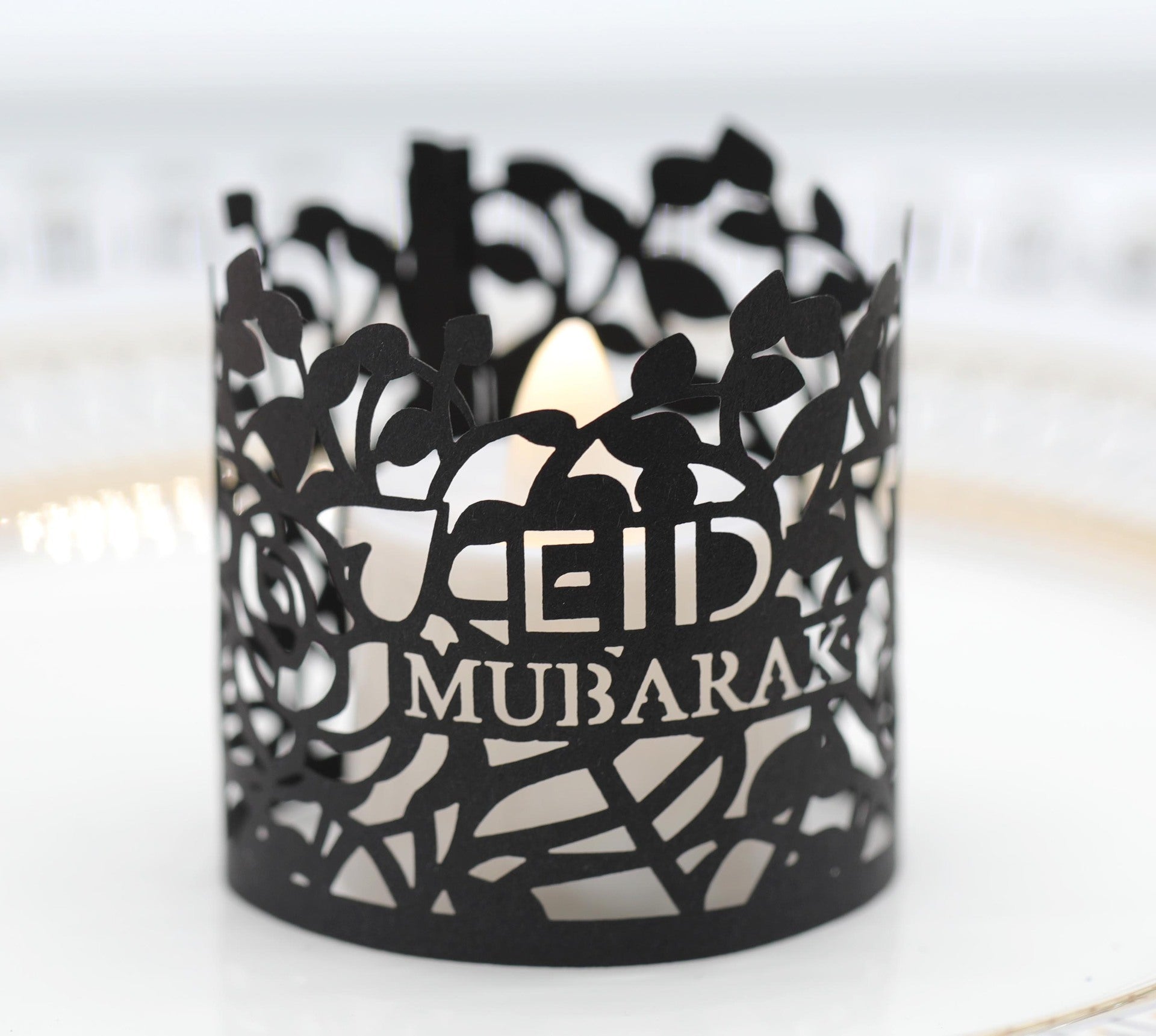 Ramadan Electronic Candle Lampshade Laser Cutout MOQ200