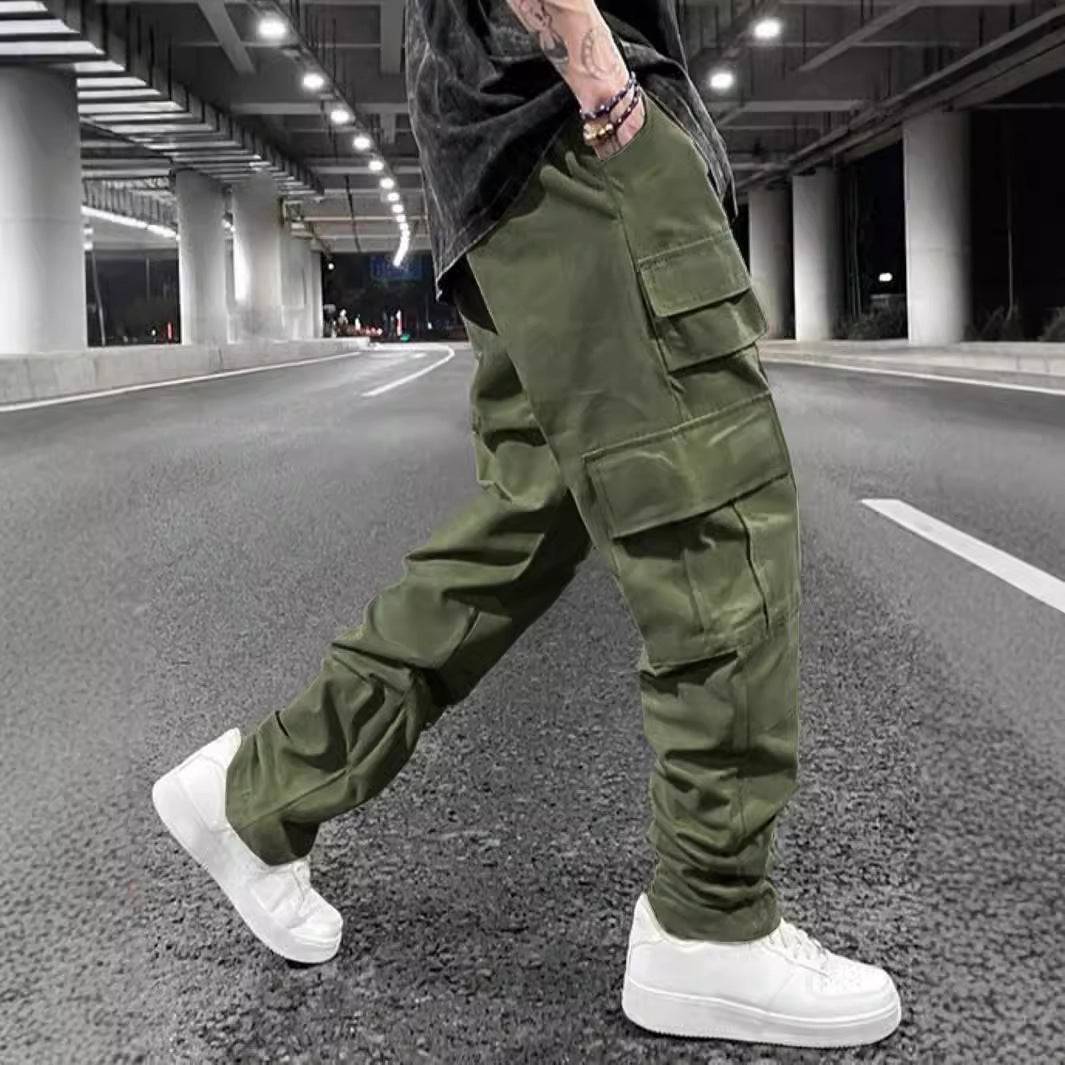 Multi-pocket Pants Loose Casual - Trendy Hati