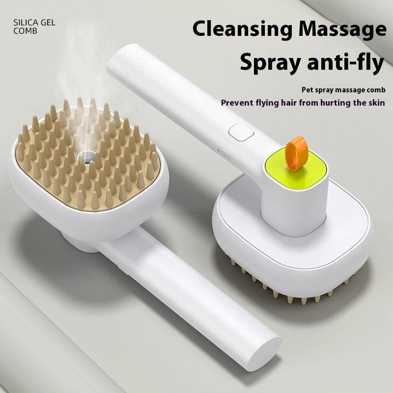 Pets Cat Dog Soft Teeth Electric Massage Spray Comb Pet Products - Trendy Hati