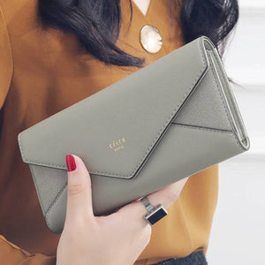 Style Envelope Designer Clutch Wallets For Women Hasp Pocket To Coin Card Holder Female Purses Long Wallet Ladies - Trendy Hati