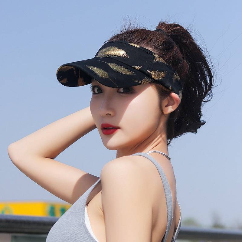 Men's And Women's Casual Spring And Summer Seasons Bronzing Feather Baseball Caps - Trendy Hati