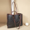 Women's Retro Leather Large Capacity Multi-functional Shoulder Bag - Trendy Hati