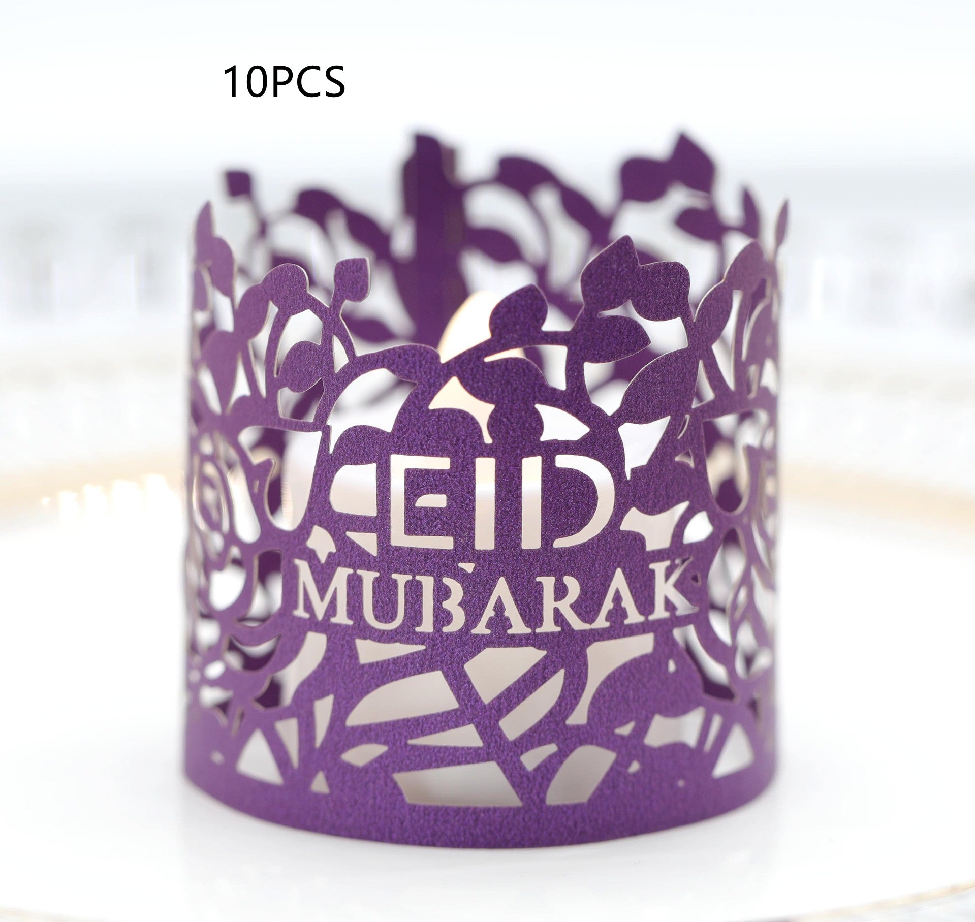 Ramadan Electronic Candle Lampshade Laser Cutout MOQ200