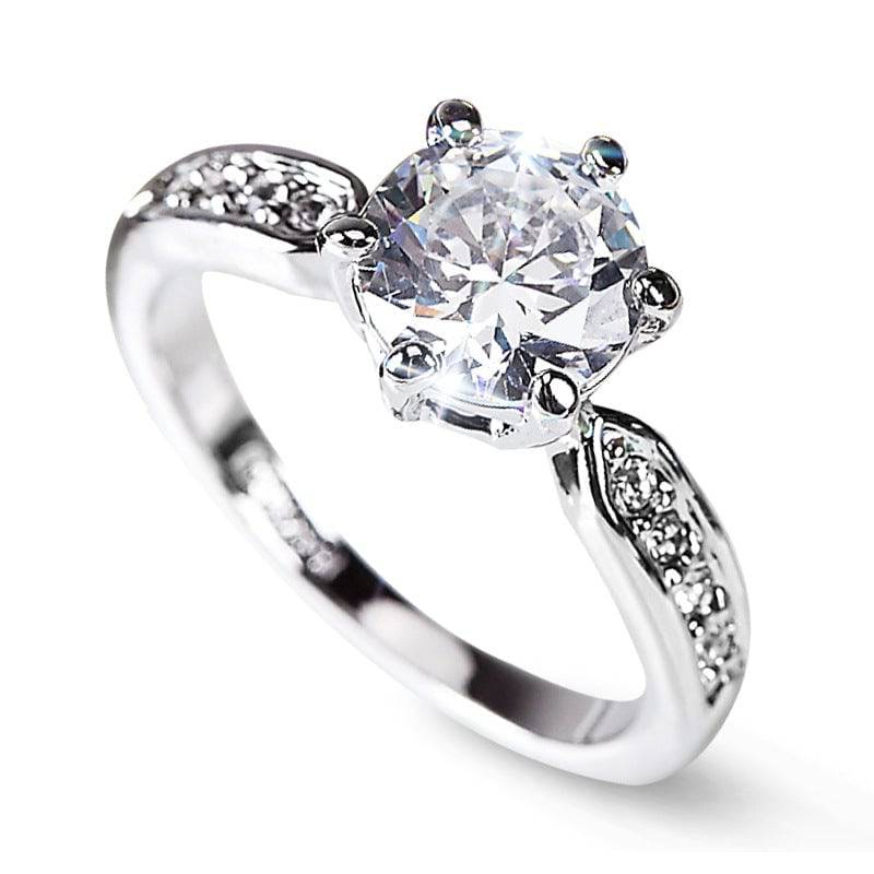 Elegant and luxurious wedding ring, women's Korean version of the living mouth ring - Trendy Hati