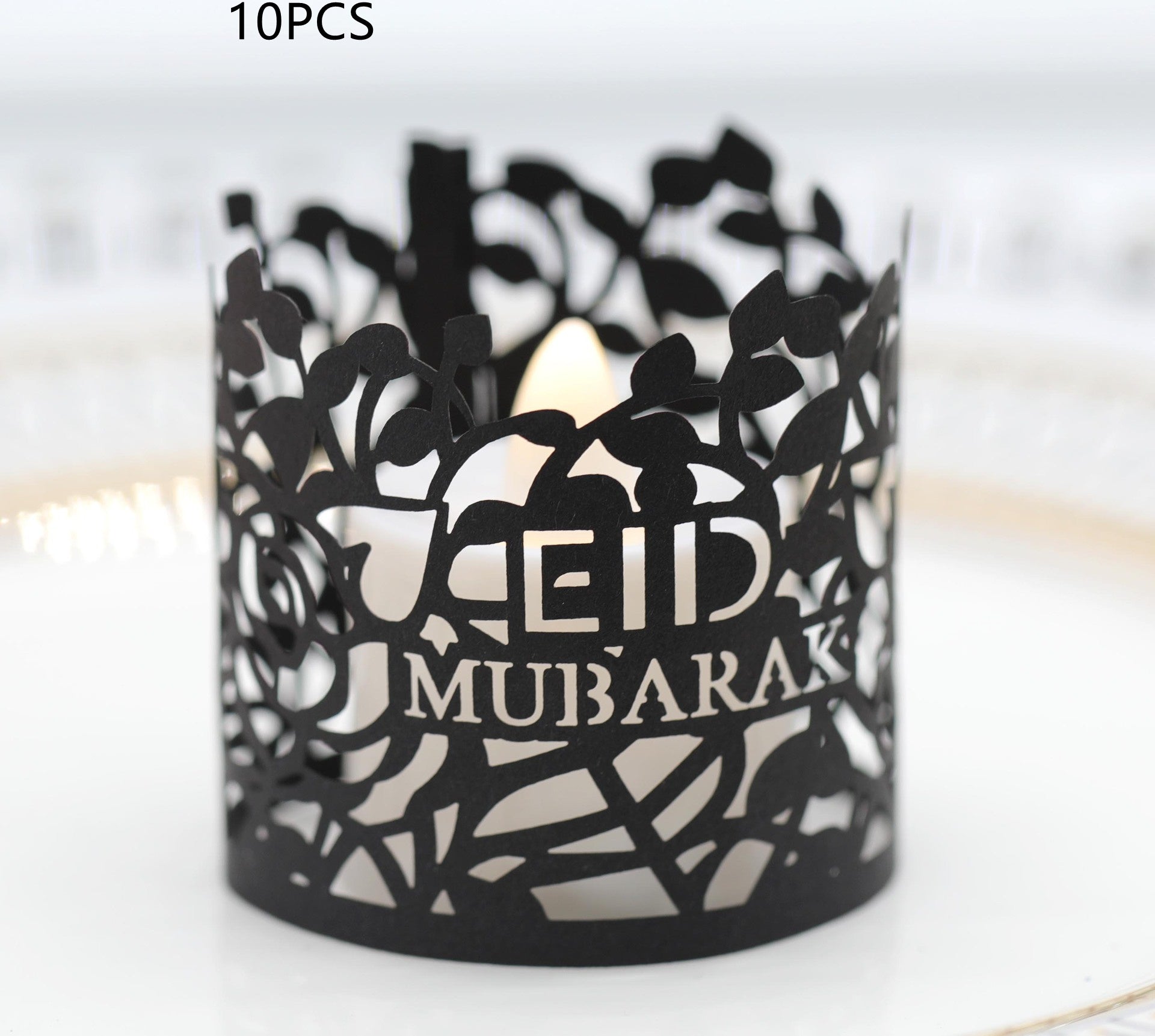 Ramadan Electronic Candle Lampshade Laser Cutout MOQ200