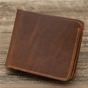 Men's Card Holder Genuine Leather Wallet - Trendy Hati