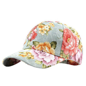 Fashion Women Floral Baseball Hat Caps Summer Spring Cotton - Trendy Hati