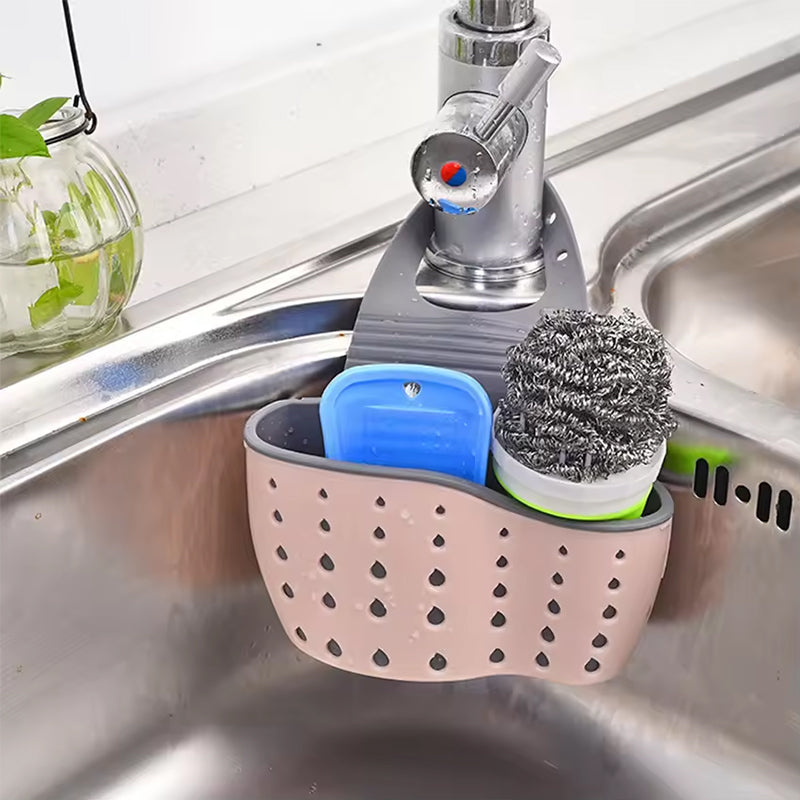 Kitchen sink drainer: a multi - functional organizer for countertop dishes, sponges. A handy kitchen accessory.