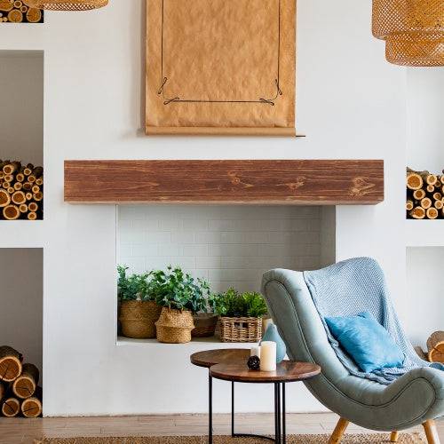 Rustic Wood Mantels, Wall Mounted And Floating Shelves For Home Decor - Trendy Hati