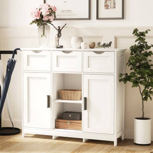 Storage Cabinets,Wooden Floor Cabinet,with Drawers And Shelves Storage Cabinets,Accent Cabinet For Living Room,Bedroom,Bathroom Furniture Home Decor - Trendy Hati