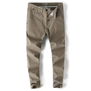 Casual Trousers Slim Fit Straight Men - Trendy Hati