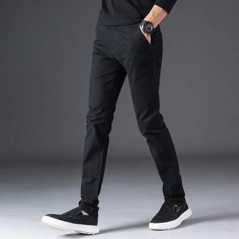 Casual Trousers Slim Fit Straight Men - Trendy Hati