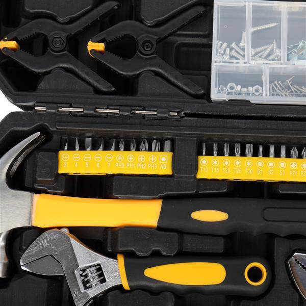 198pc Tool Set Black & Yellow - Trendy Hati