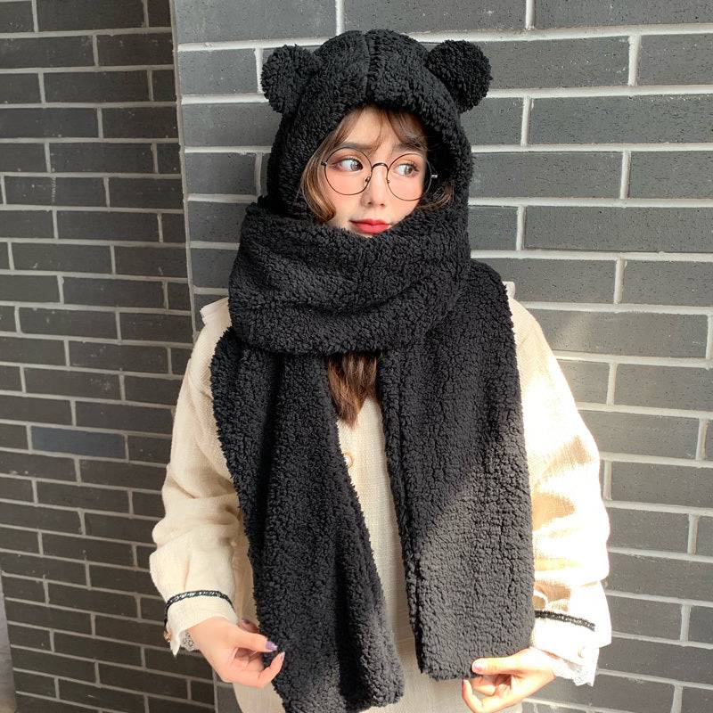 Cute winter plush scarf in autumn and winter - Trendy Hati