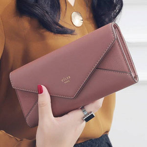 Style Envelope Designer Clutch Wallets For Women Hasp Pocket To Coin Card Holder Female Purses Long Wallet Ladies - Trendy Hati