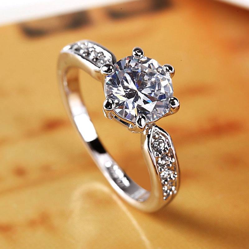 Elegant and luxurious wedding ring, women's Korean version of the living mouth ring - Trendy Hati