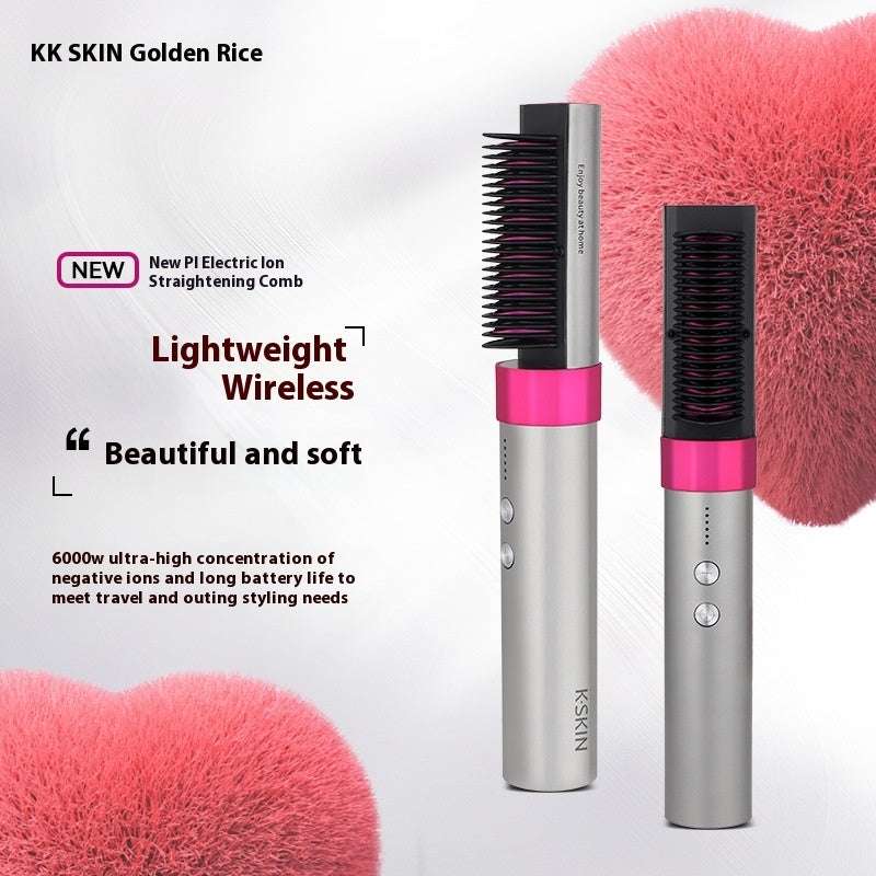 Anion Wireless Straight Comb Wireless Rechargeable Version Portable Dual-purpose