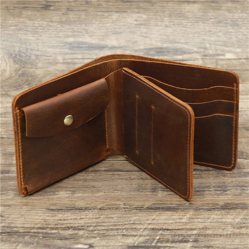 Men's Card Holder Genuine Leather Wallet - Trendy Hati