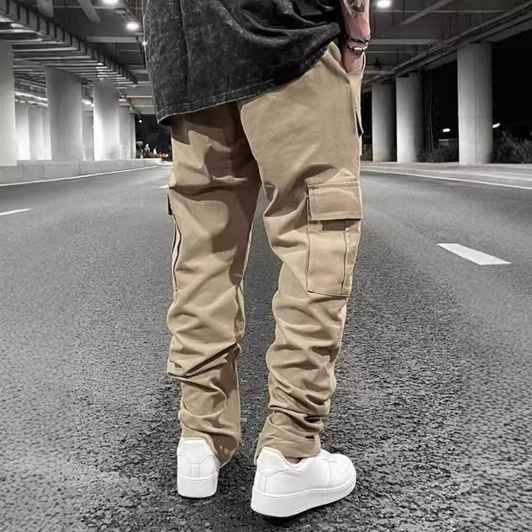 Multi-pocket Pants Loose Casual - Trendy Hati