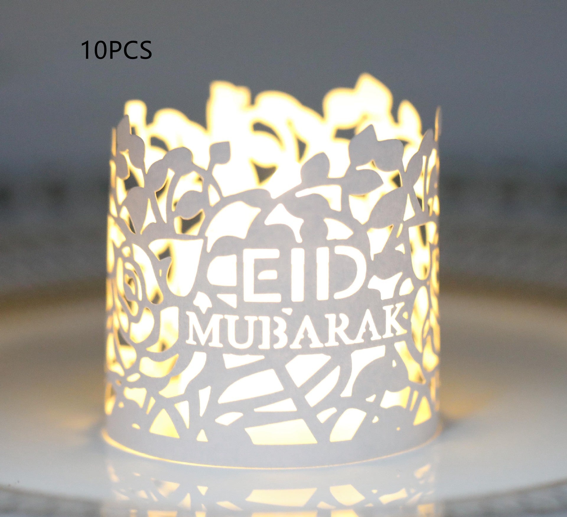 Ramadan Electronic Candle Lampshade Laser Cutout MOQ200