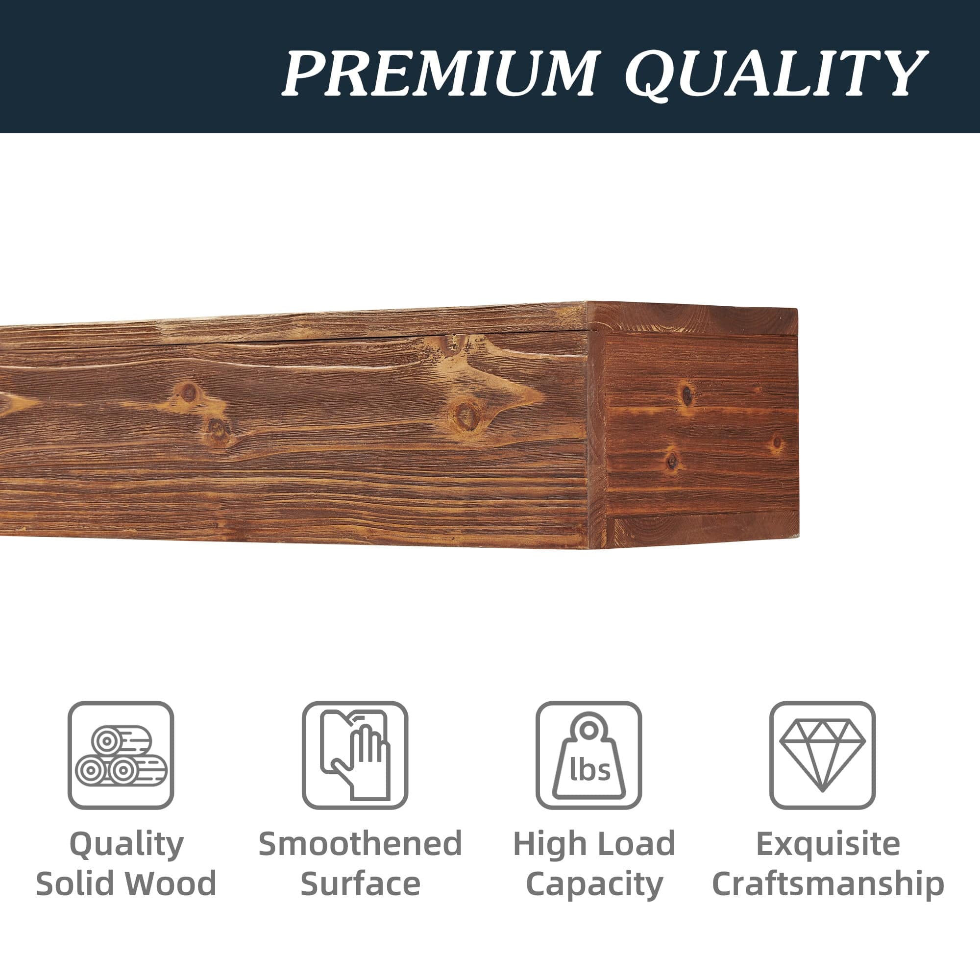 Rustic Wood Mantels, Wall Mounted And Floating Shelves For Home Decor - Trendy Hati