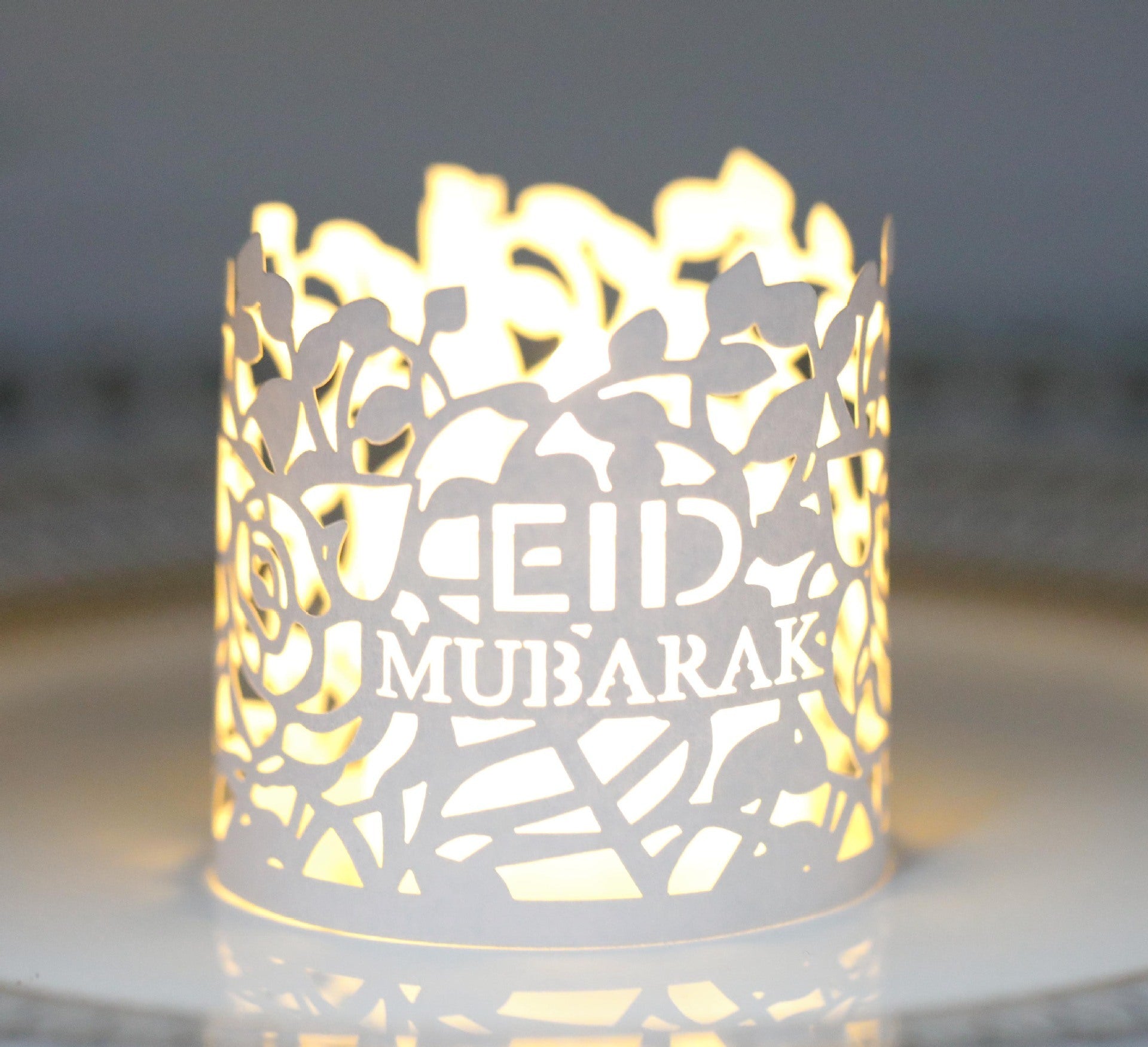 Ramadan Electronic Candle Lampshade Laser Cutout MOQ200