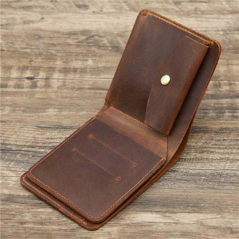 Men's Card Holder Genuine Leather Wallet - Trendy Hati