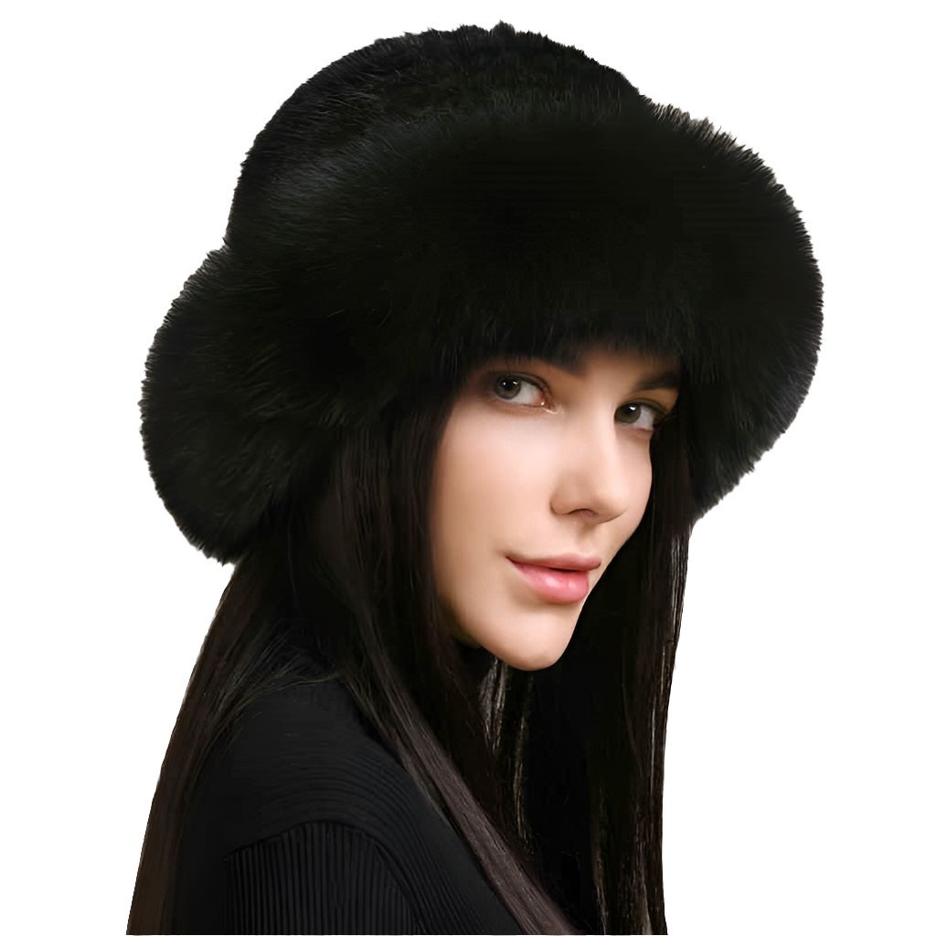 Mink Hair Hat Lady Braided Fur Winter Winter