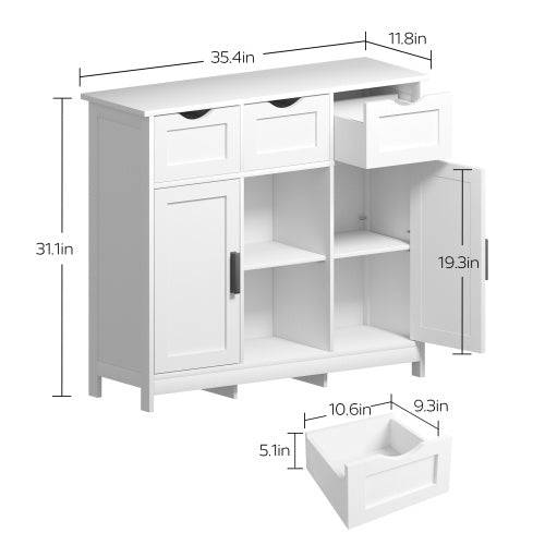 Storage Cabinets,Wooden Floor Cabinet,with Drawers And Shelves Storage Cabinets,Accent Cabinet For Living Room,Bedroom,Bathroom Furniture Home Decor - Trendy Hati