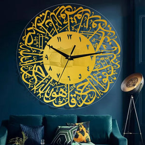 Eid Mubarak Creative Wall Clock Acrylic Holiday Decoration Clock Ramadan Festival Clock